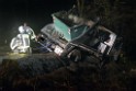 Container LKW umgestuerzt Koeln Brueck Bruecker- Dellbruecker Mauspfad P224